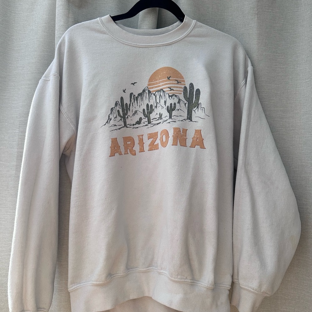 Arizona Jean Company Desert Graphic Women's Sweatshirt - Cream